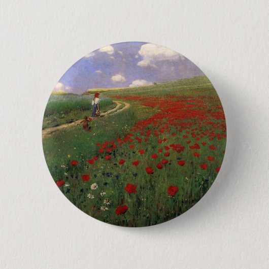 Mohnblumen auf dem Gebiet SZINYEI MERSE, Pál Button (Vorderseite)
