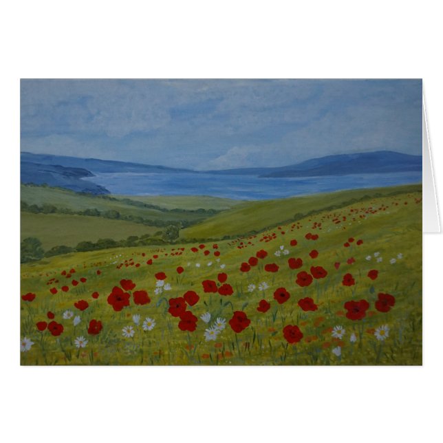 Mohnblumen auf der Küste (Vorderseite (Horizontal))