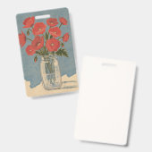 Mohnblumen Ausweis (Vorder- & Rückseite)