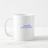 "Mohnblumen-Blau-" Tasse (Links)