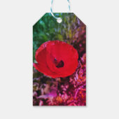 Mohnblumen Blume Blumengarten fi Geschenkanhänger (Rückseite)