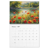 Mohnblumen Blume Kunst, Natur Kalender (Feb 2027)
