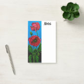 Mohnblumen-Blume Post-it Klebezettel (Büro)