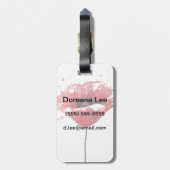 Mohnblumen-Blume, Watercolor Gepäckanhänger (Rückseite vertikal)