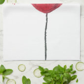 Mohnblumen-Blume, Watercolor Handtuch (Gefaltet)