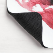 Mohnblumen-Blume, Watercolor Mousepad (Ecke)