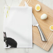 Mohnblumen-Blumen-Häschen-Kaninchen Handtuch (Viertel Falte)