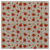 Mohnblumen-Blumen Stoff (Muster)
