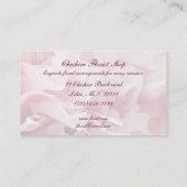 Mohnblumen-Blumenblatt-Florist Visitenkarte (Rückseite)