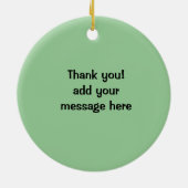 Mohnblumen-Brötchensenf des Chicago-Art-Würstchens Keramik Ornament (Hinten)