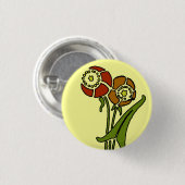 Mohnblumen Button (Vorne & Hinten)