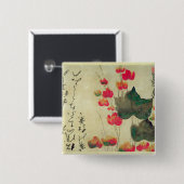 Mohnblumen Button (Vorne & Hinten)