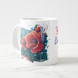 Mohnblumen, du bist der beste Teil meines Lebens Jumbo-Tasse