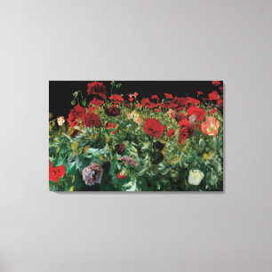 Mohnblumen durch Sargent, Vintage Leinwanddruck