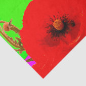 Mohnblumen Farbenprächtige Helle Kunst, Dichtung u Seidenpapier (Detail)