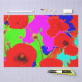 Mohnblumen Farbenprächtige Helle Kunst, Dichtung u Seidenpapier (Handwerk)