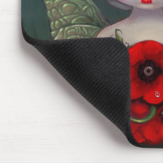 "Mohnblumen-Fee" Mousepad (Ecke)