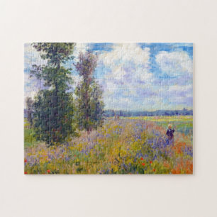 Mohnblumen-Feld, Argenteuil, Claude Monet 1875 Puzzle