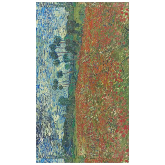 Mohnblumen-Feld durch Vincent van Gogh Tischdecke (Vorderseite)