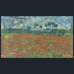 Mohnblumen-Feld durch Vincent van Gogh Tischdecke<br><div class="desc">Mohnblumen-Feld durch Vincent van Gogh, Öl auf Leinwand 1890, ist eine Landschaftsmalerei der beträchtlichen Felder der glänzenden roten Mohnblumen-Blumen, die zu den entfernten Baumlinien und zur Rolling Hills ausdehnen. Beschäftigte, wirbelnde, stark und kräftig angewendete Bürstenanschläge der kontrastierenden und ergänzenden Farben führen das Auge des Zuschauers unaufhörlich um die Zusammensetzung und...</div>