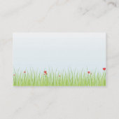 Mohnblumen-Feld - Geschäft Visitenkarte (Rückseite)