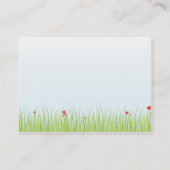 Mohnblumen-Feld - mollig Visitenkarte (Rückseite)