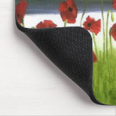 Mohnblumen-Feld Mousepad (Ecke)