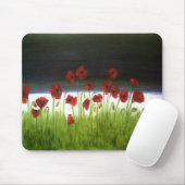 Mohnblumen-Feld Mousepad (Mit Mouse)