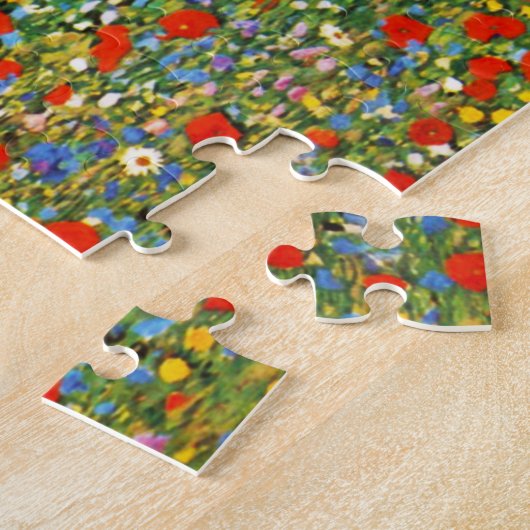 Mohnblumen-Feld-Puzzlespiel Gustav Klimt Puzzle (Seite)