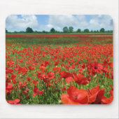Mohnblumen-Felder Mousepad (Vorne)
