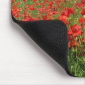 Mohnblumen-Felder Mousepad (Ecke)