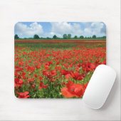 Mohnblumen-Felder Mousepad (Mit Mouse)