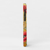 Mohnblumen-fleur goldenes Design Case-Mate iPhone Hülle (Hinten/Links)