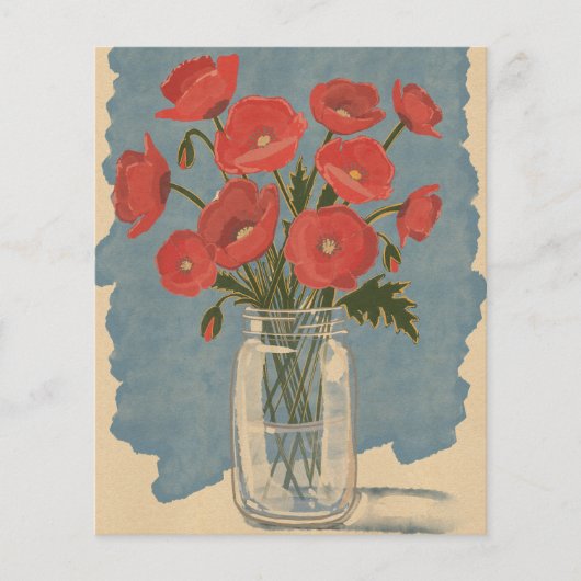 Mohnblumen Flyer (Vorne)