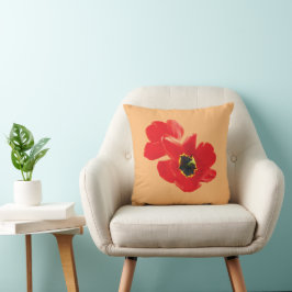 Mohnblumen für Mama, Oma-Familie und Freunde Kissen