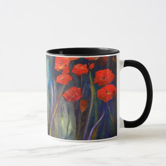 "Mohnblumen-Garten-" Tasse (Rechts)