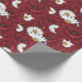 Mohnblumen Geschenkpapier (Ecke)