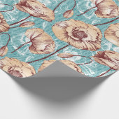 Mohnblumen Geschenkpapier (Ecke)