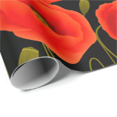 Mohnblumen Geschenkpapier (Rolleneckpunkt)