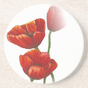 Mohnblumen Getränkeuntersetzer