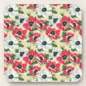 Mohnblumen Getränkeuntersetzer (Vorderseite)