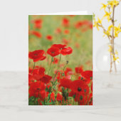 Mohnblumen-Gruß-Karte Karte (Gelbe Blume)