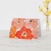 Mohnblumen-Gruß-Karte Karte (Gelbe Blume)