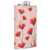 Mohnblumen im Morgenlicht Flachmann (Rechts)
