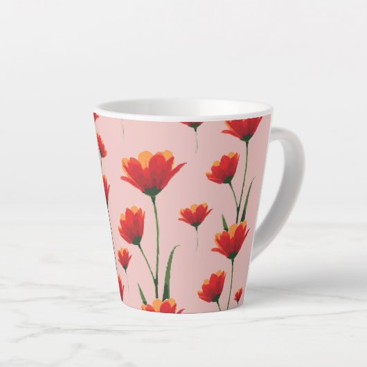 Mohnblumen im Morgenlicht Milchtasse (Rechte Ecke)