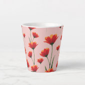 Mohnblumen im Morgenlicht Milchtasse (Vorderseite)