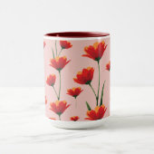 Mohnblumen im Morgenlicht Tasse (Zentrum)