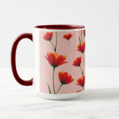 Mohnblumen im Morgenlicht Tasse (Links)