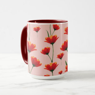 Mohnblumen im Morgenlicht Tasse