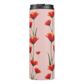Mohnblumen im Morgenlicht Thermosbecher (Rückseite)